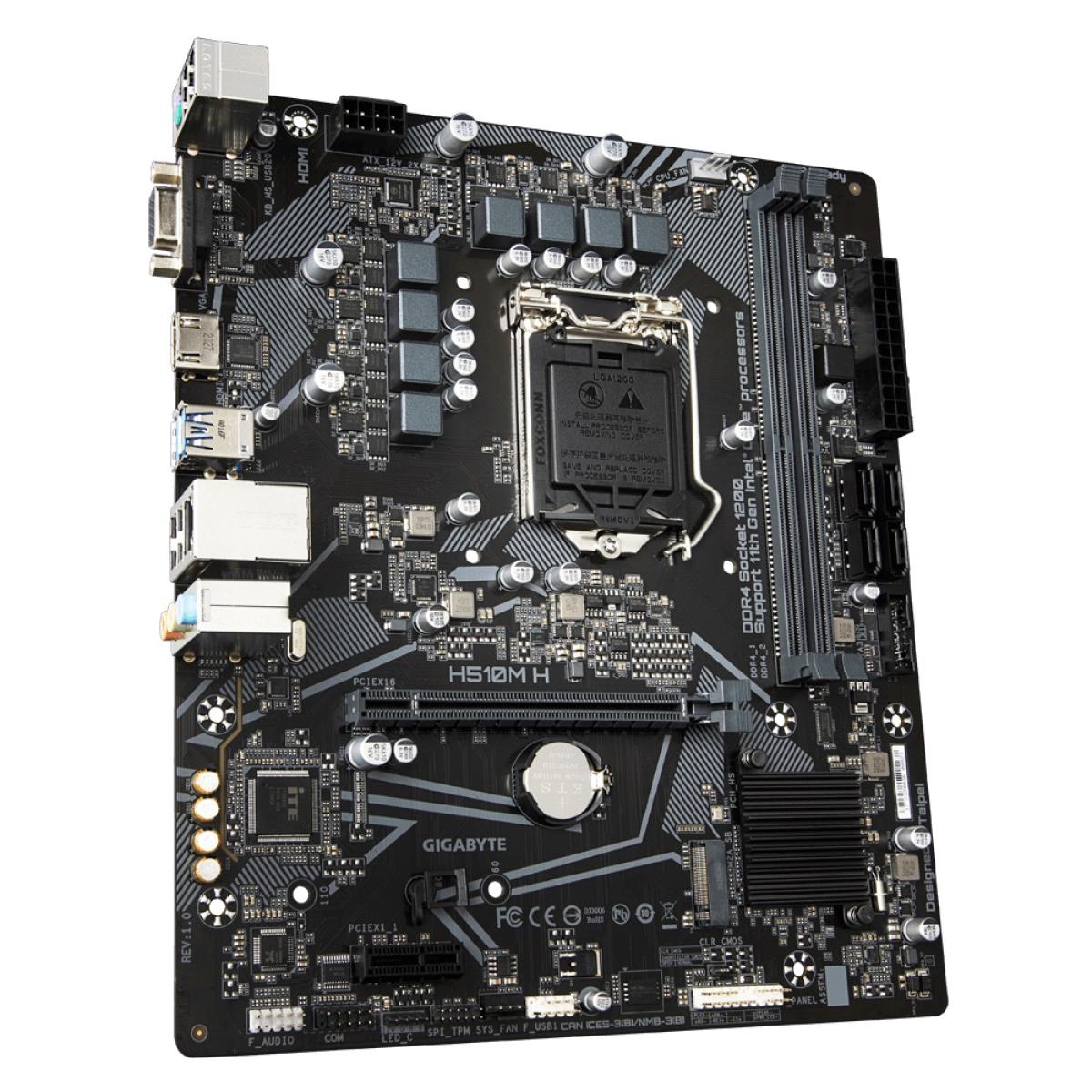 GIGABYTE H510M H Micro ATX with 6+2 Phases Digital VRM, PCIe 4.0* Motherboard GIGABYTE H510M H Micro ATX with 6+2 Phases Digital VRM, PCIe 4.0* Motherboard